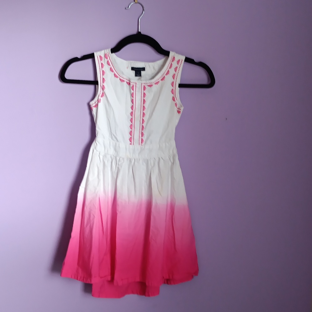 Girls Pink Ombre Dress